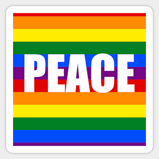 Rainbown Peace Sticker